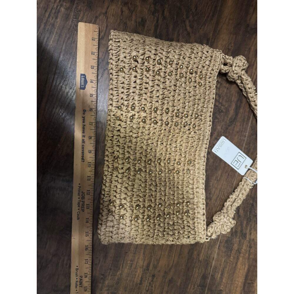 Urban Expressions Clarissa Beaded Shoulder Bag Ivory Gold - Picture 4 of 7